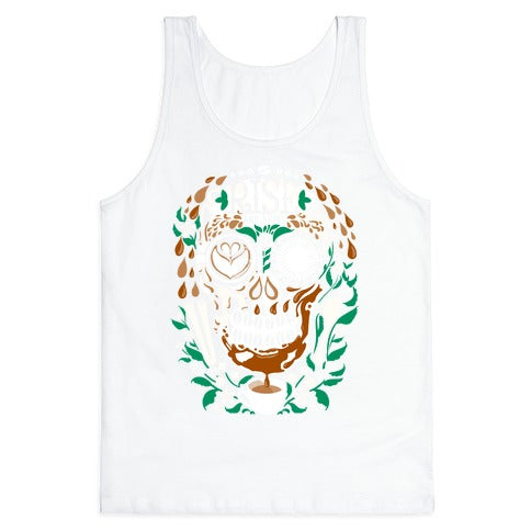 Rise and Shine Coffee Skull Tank Top